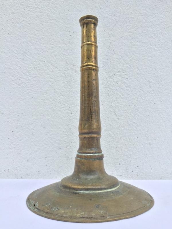 ANTIQUE BRASS / BRONZE CANDLE HOLDER no Candlebra Stand Old School Candle Stand