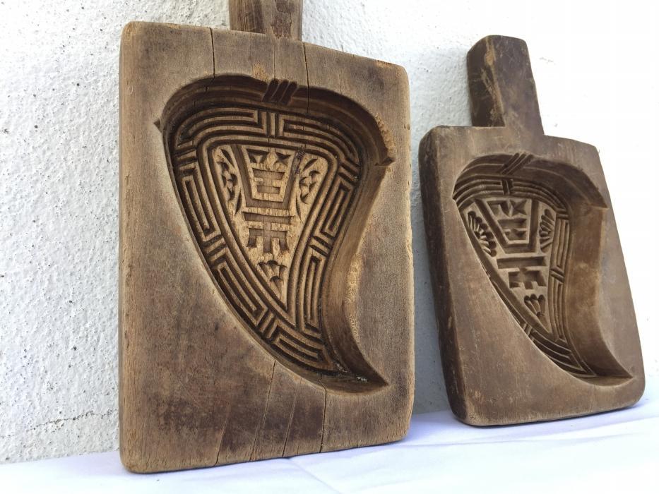 #4 CHINESE CAKE MOLD ANTIQUE Biscuit Maker South Asia Food CAST FRAME STAMP CHOP