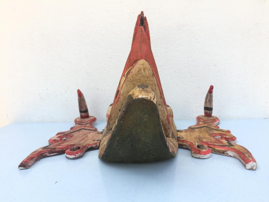 XXXL TOPENG HUDOG DAYAK MASK Borneo Facial Face Image Home Bar Sculpture Statue