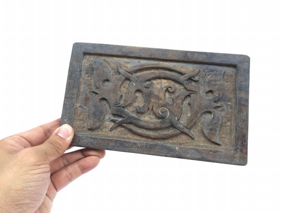 Large 205mm TATTOO INK BLOCK Art Body Piercing Tribal Tribe Statue Figure Dayak Borneo #3