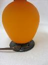 BELLOVA bohemian czech ORANGE Art Glass BOUDOIR LAMP McFaddin ART DECO