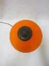 BELLOVA bohemian czech ORANGE Art Glass BOUDOIR LAMP McFaddin ART DECO