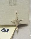 JAMES AVERY STERLING Silver SHINING STAR CROSS Pin BROOCH retired