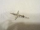 JAMES AVERY STERLING Silver SHINING STAR CROSS Pin BROOCH retired