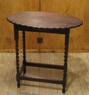 Oak Parlor Lamp Table