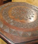Carved Oak Parlor Table