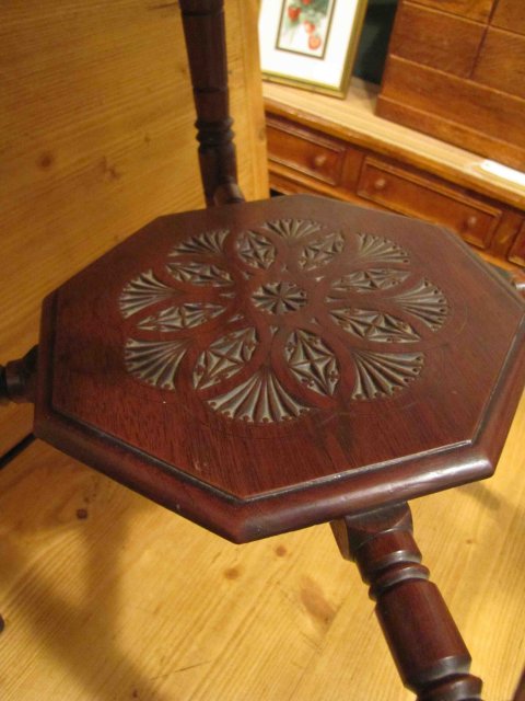 Carved Oak Parlor Table