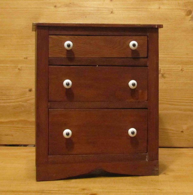 Child's Miniature Doll's Chest of Drawers