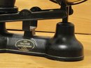 Balance Scale with Brass Pan and Weights