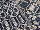 Homespun Bed Cover - Blue & White
