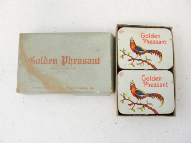 Golden Pheasant Prophylactics Boxed Tins