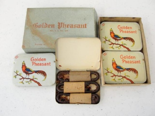 Golden Pheasant Prophylactics Boxed Tins