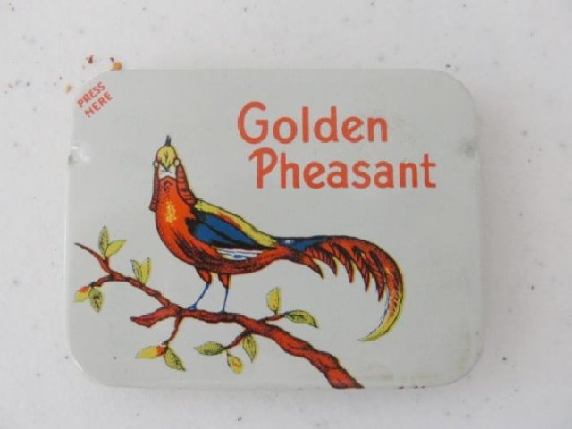 Golden Pheasant Prophylactics Boxed Tins