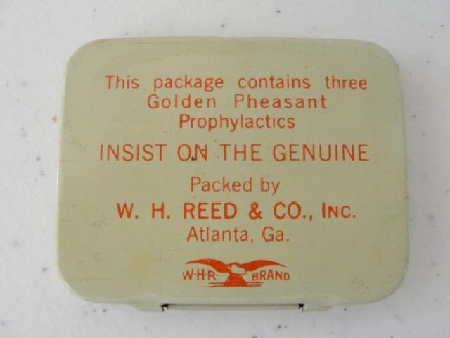 Golden Pheasant Prophylactics Boxed Tins