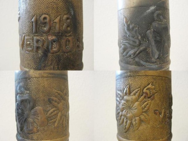 WWI Trench Art Military Shell