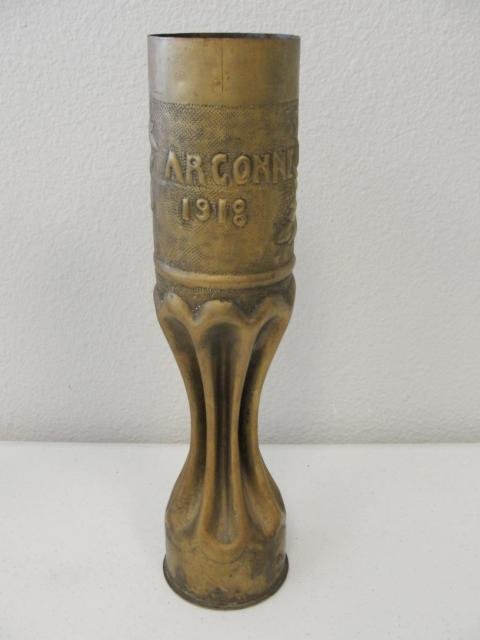 WWI Trench Art Military Shell