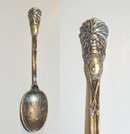 Sterling Demitasse Indian Chief Souvenir Spoon