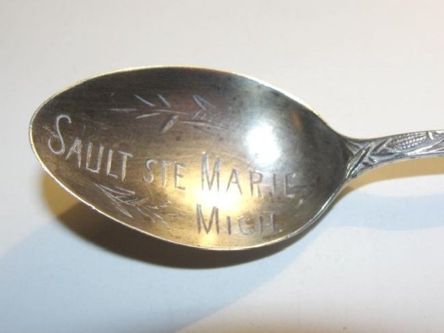 Sterling Demitasse Indian Chief Souvenir Spoon