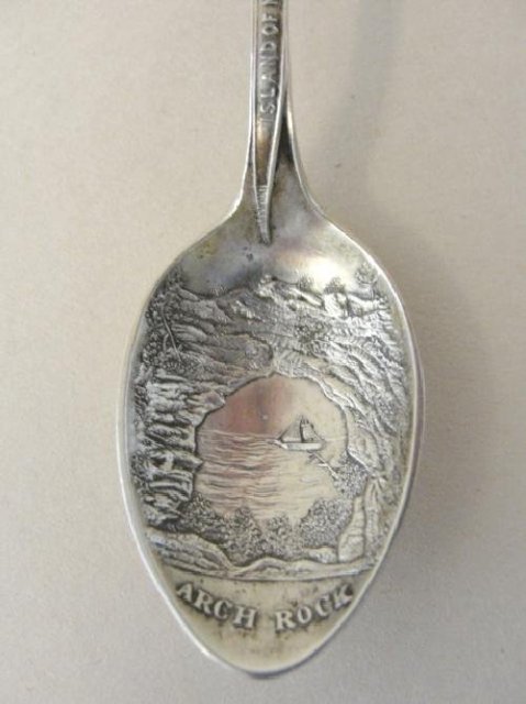 Sterling Demitasse Indian Chief Souvenir Spoon