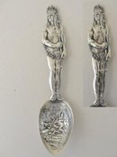 Sterling Demitasse Indian Chief Souvenir Spoon