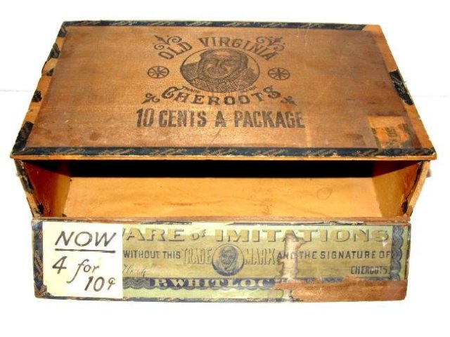 Black Americana Cigar Box