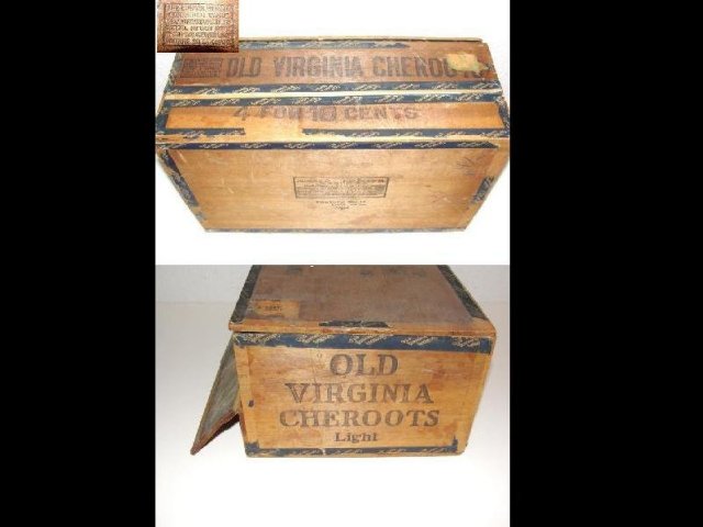 Black Americana Cigar Box
