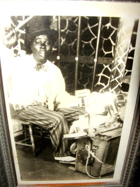 Framed Photo of Black Minstrel