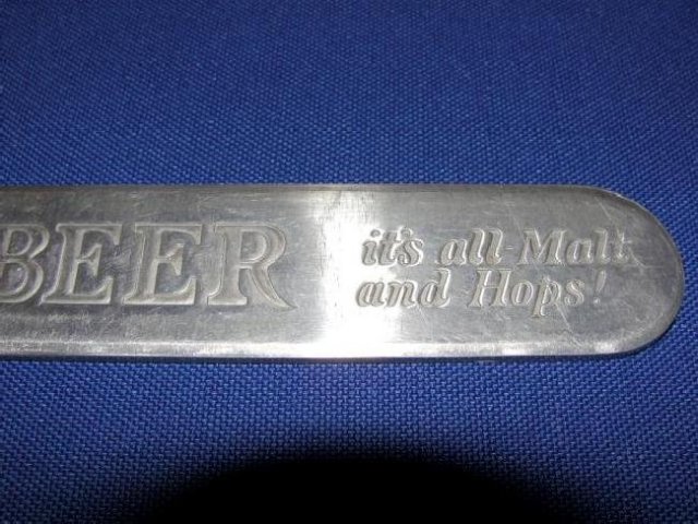 Vintage Beer Foam Scraper