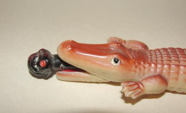 Celluloid Alligator Letter Opener