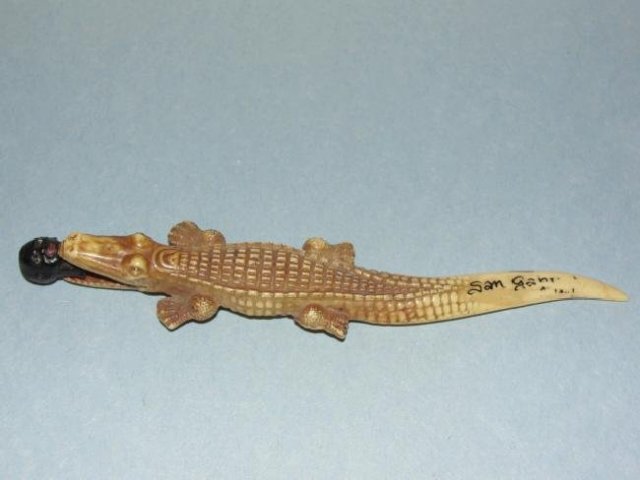 Mini Celluloid Alligator Letter Opener