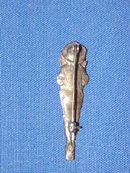 Sterling Black Girl Pin