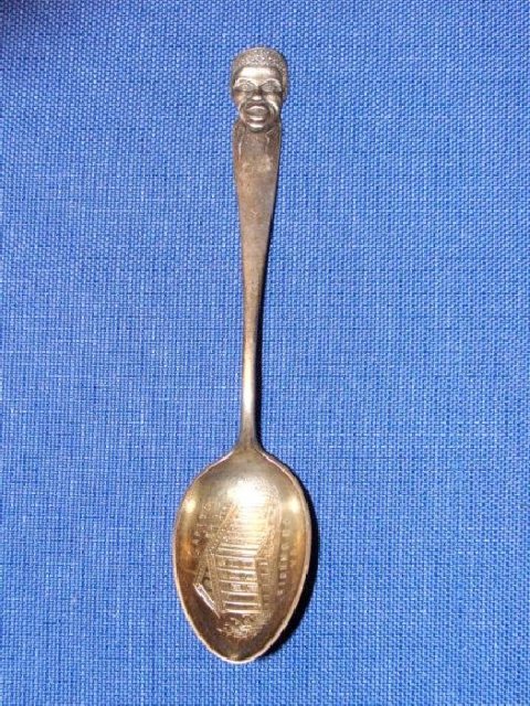Black Americana Sterling Souvenir Spoon