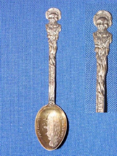 Black Americana Sterling Souvenir Spoon