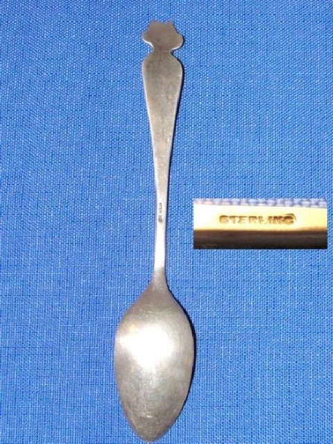 Black Americana Sterling Souvenir Spoon