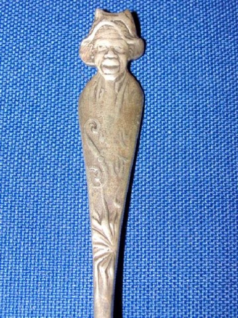 Black Americana Sterling Souvenir Spoon