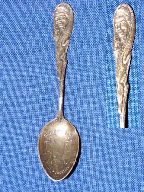 Black Americana Sterling Souvenir Spoon