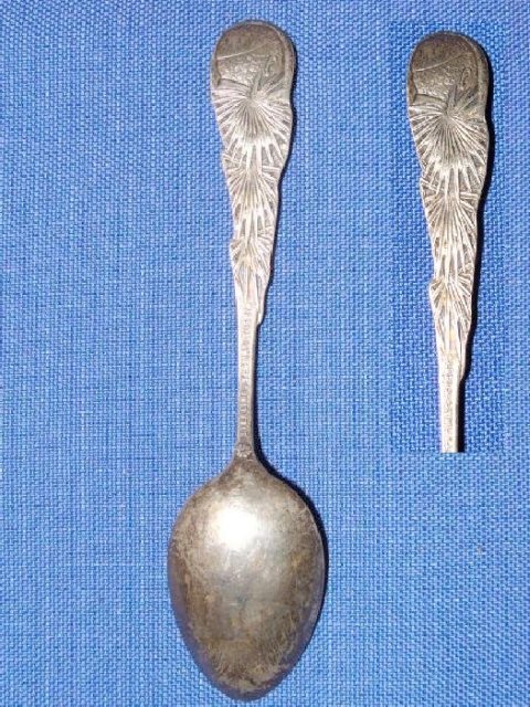 Black Americana Sterling Souvenir Spoon