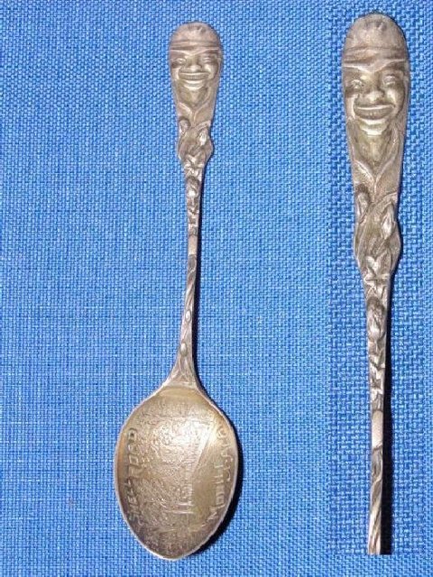 Black Americana Sterling Souvenir Spoon.