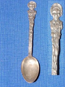 Black Americana Sterling Souvenir Spoon.