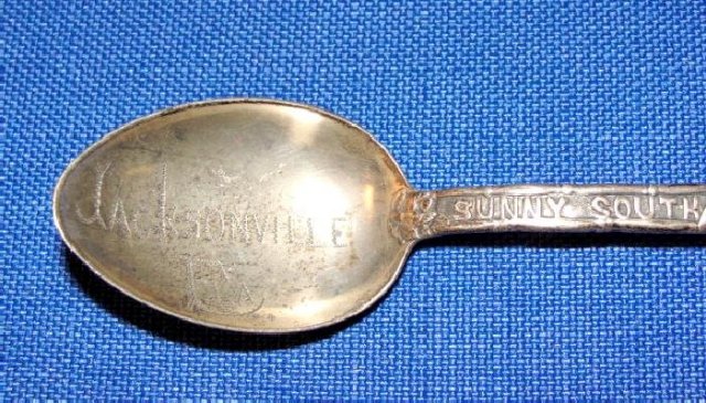 Black Americana Sterling Souvenir Spoon.