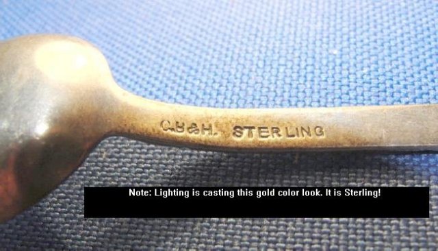 Black Americana Sterling Souvenir Spoon.