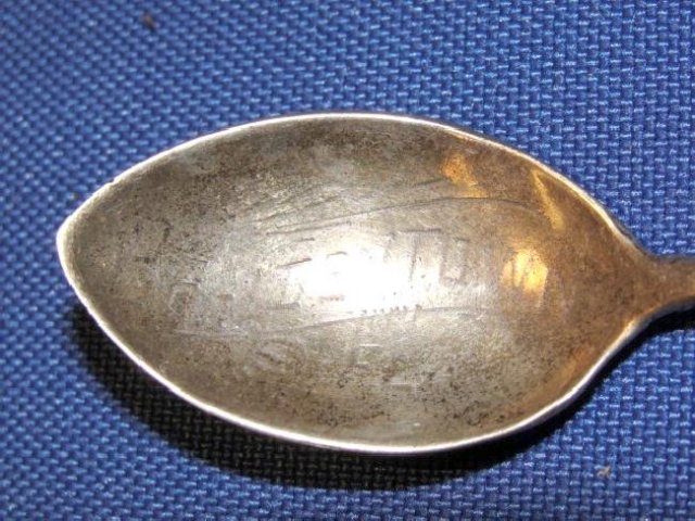 Black Americana Sterling Souvenir Spoon.