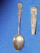 Black Americana Sterling Souvenir Spoon.