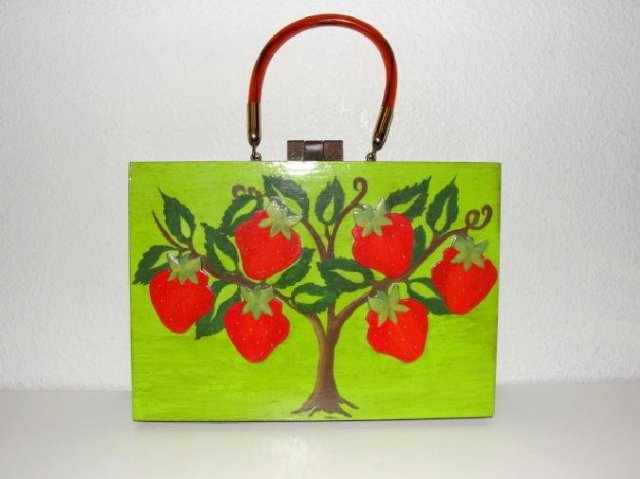 Vintage Wood Box Purse