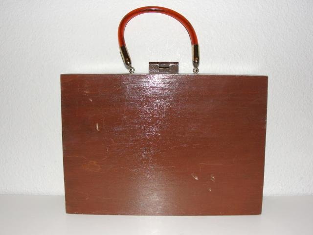 Vintage Wood Box Purse