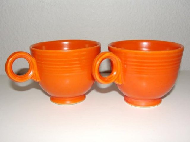 2 Vintage Fiesta Coffee Cups