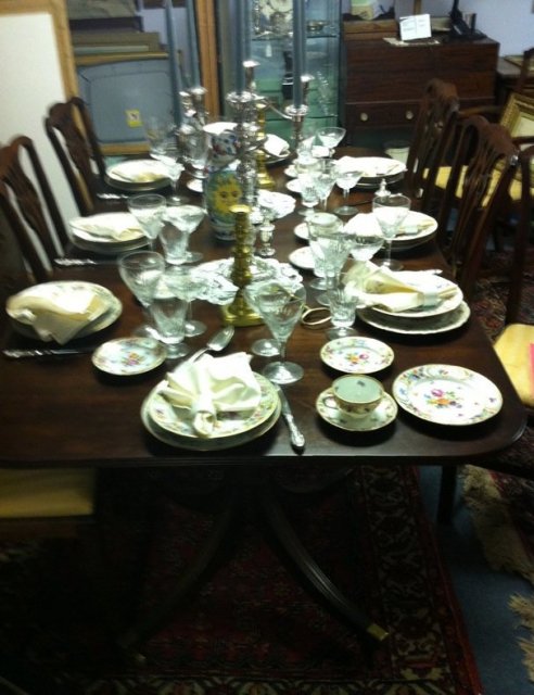 Flamed Mahogany Banquet Table