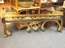 19th Century Ornate Antique Brass Bed