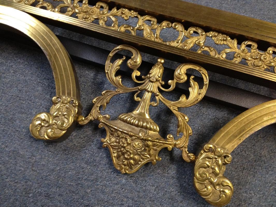 19th Century Ornate Antique Brass Bed