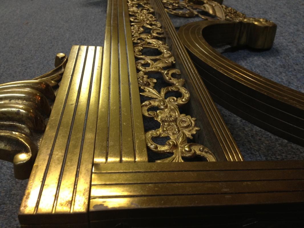 19th Century Ornate Antique Brass Bed